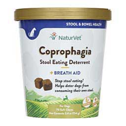 Coprophagia Stool Eating Deterrent Plus Breath Aid Soft Chews for Dogs  NaturVet